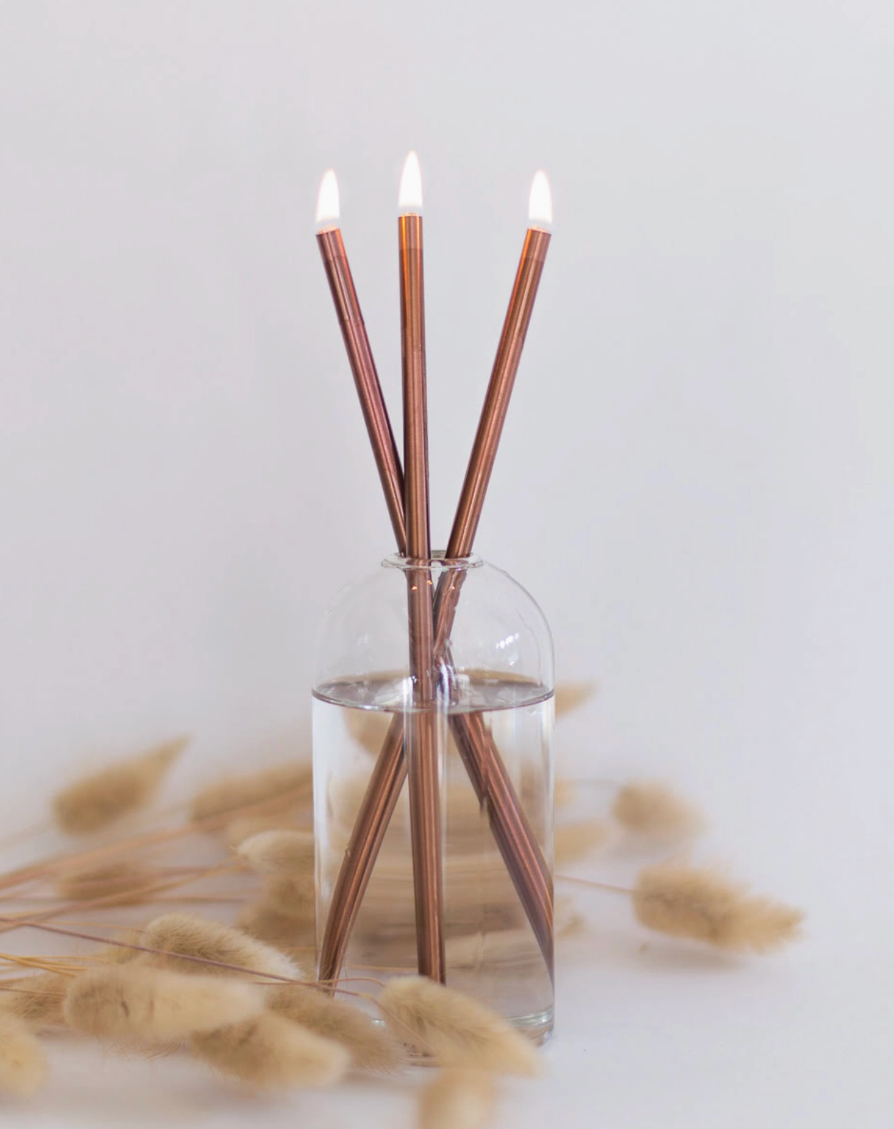 EVERLASTING CANDLE CO COPPER EVERLASTING CANDLESTICKS