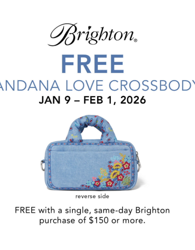 BRIGHTON BANDANA LOVE CROSSBODY BAG-GWP