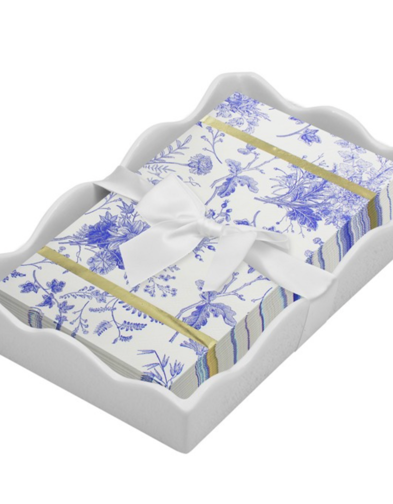 SOPHISTIPLATE CERAMIC TRAY WITH TIMELESS GUEST NAPKINS