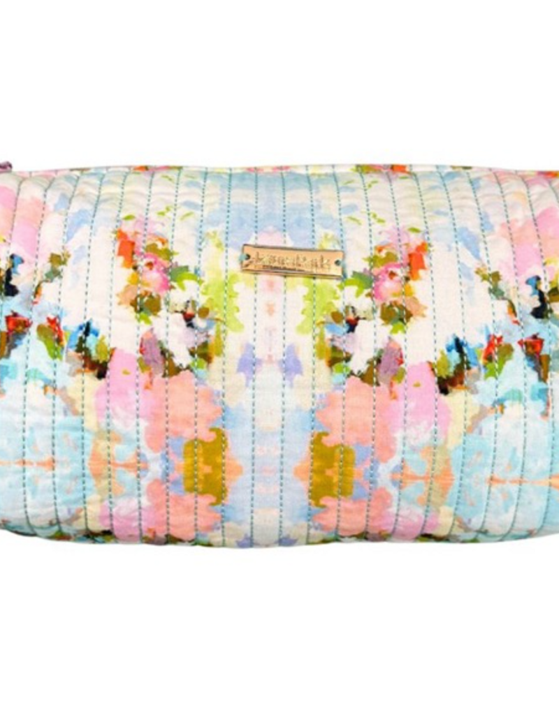 LAURA PARK DESIGNS BROOKS AVENUE SIGNATURE LARGE COSMETIC BAG