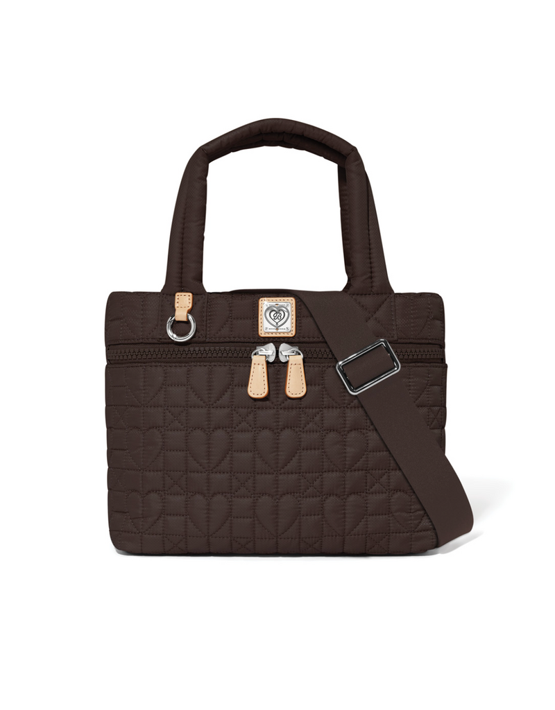 BRIGHTON ADRIENNE SMALL TOTE-COCOA