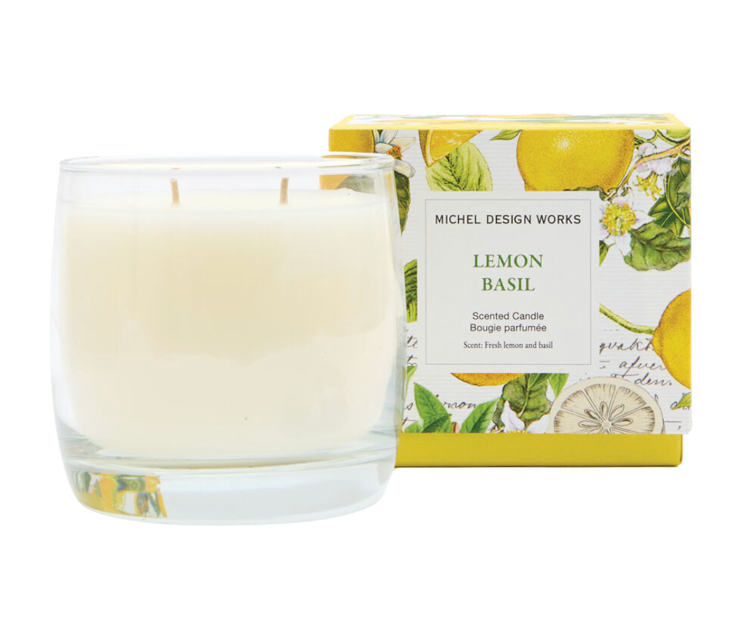 MICHEL DESIGN WORKS LEMON BASIL VIGNE CANDLE