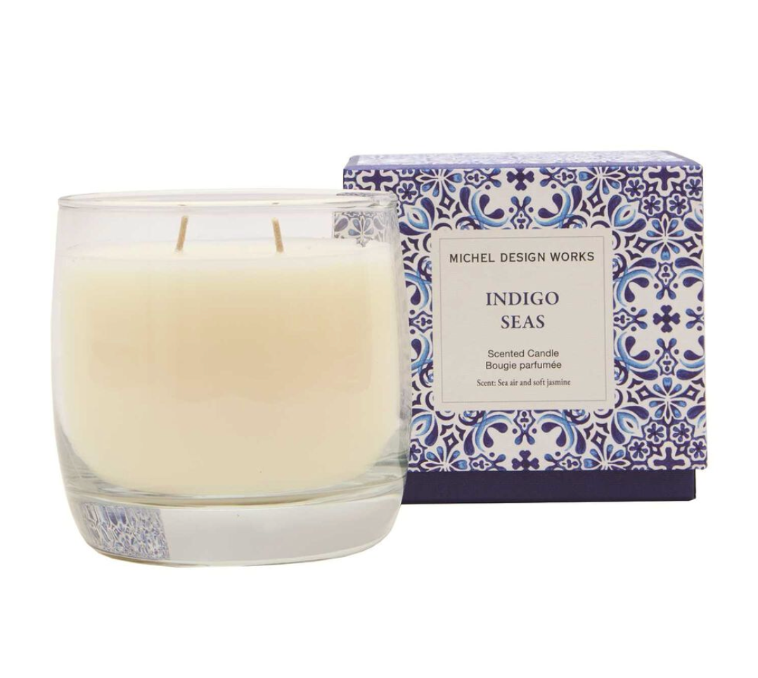 MICHEL DESIGN WORKS INDIGO SEAS VIGNE CANDLE