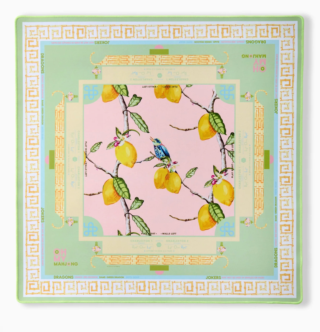 OH MY MAHJONG CITRUS SONGBIRD MAHJONG MAT