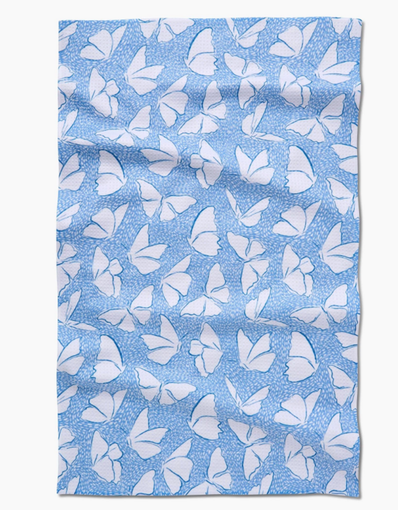 GEOMETRY FLY AWAY BUTTERFLY TEA TOWEL