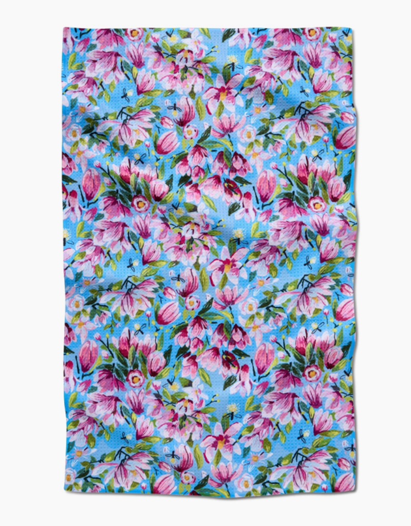 GEOMETRY MAGNOLIA TEA TOWEL