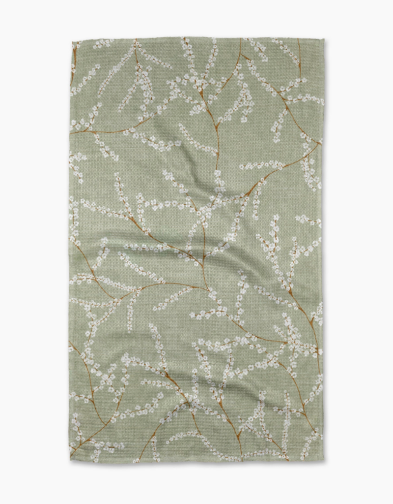 GEOMETRY QUIET FLOWERS TEA TOWEL
