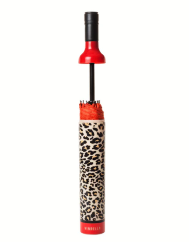 VINRELLA LEOPARD WINE BOTTLE UMBRELLA
