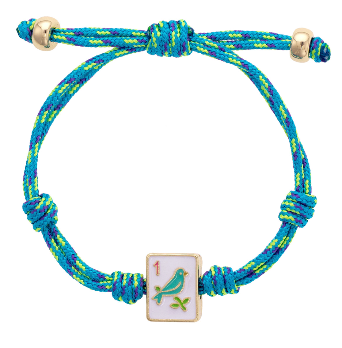 CANVAS SPARROW MAHJONG TILE PARACORD BRACELET