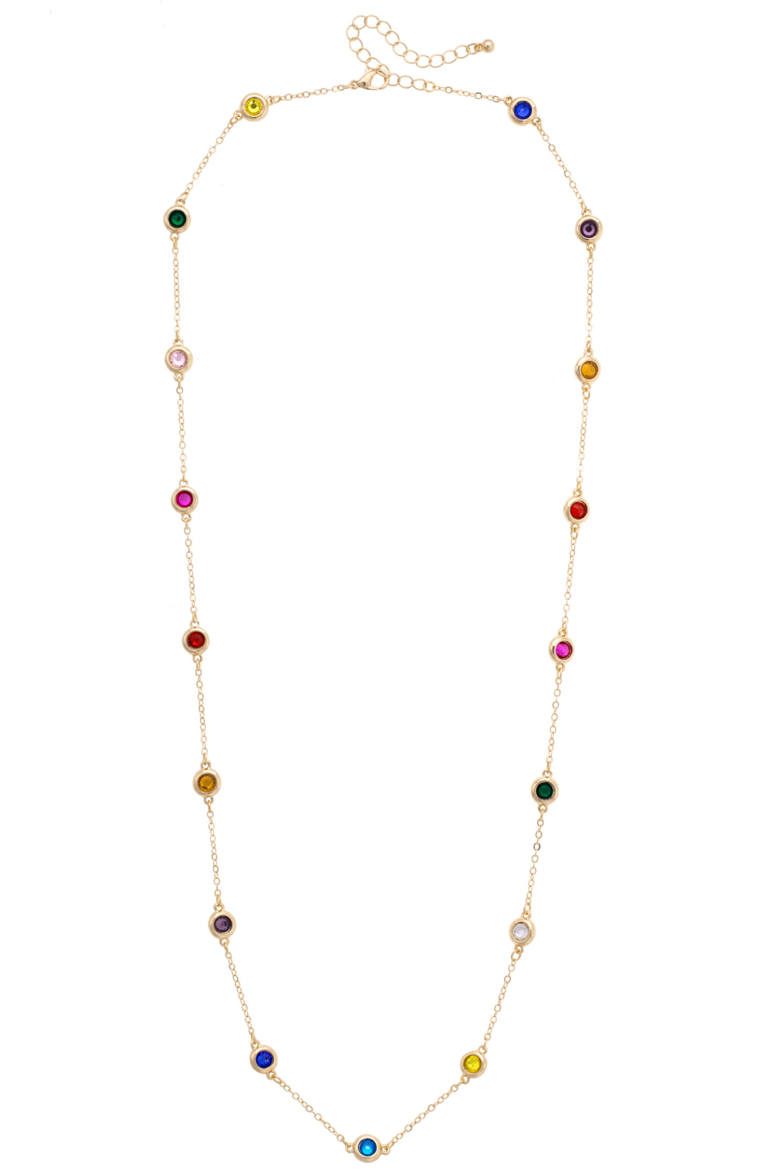 CANVAS CORFU MULTI BEZEL STONE NECKLACE