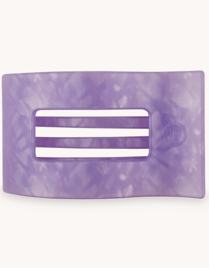 TELETIES SMALL FLAT RECTANGLE HAIR CLIP-LAVENDER MIST