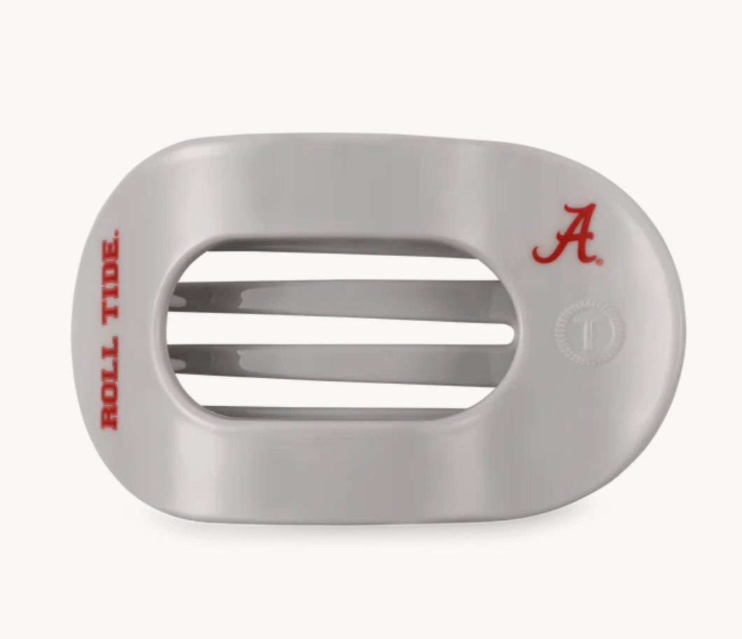 TELETIES ROLL TIDE MEDIUM FLAT ROUND HAIR CLIP
