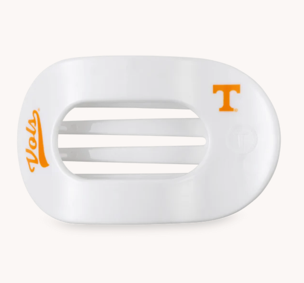TELETIES GO VOLS MEDIUM FLAT ROUND HAIR CLIP