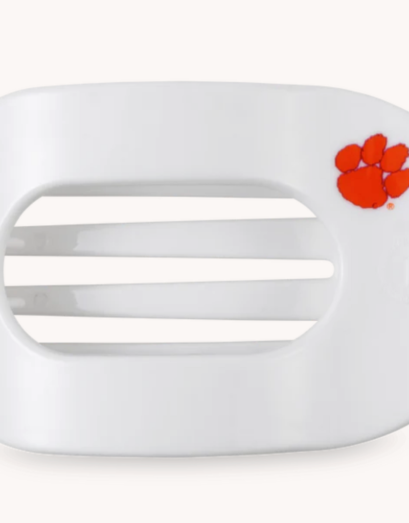 TELETIES GO TIGERS MEDIUM FLAT ROUND HAIR CLIP