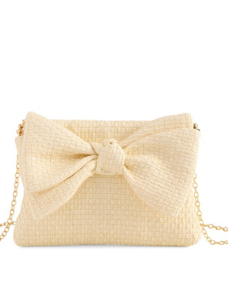 Shiraleah VERA BOW CLUTCH-IVORY