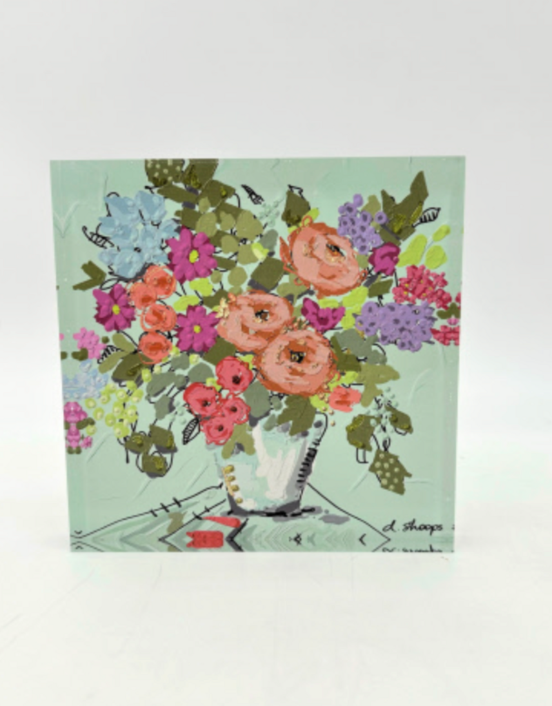 TRADE CIE ACRYLIC FLORAL BLOCK