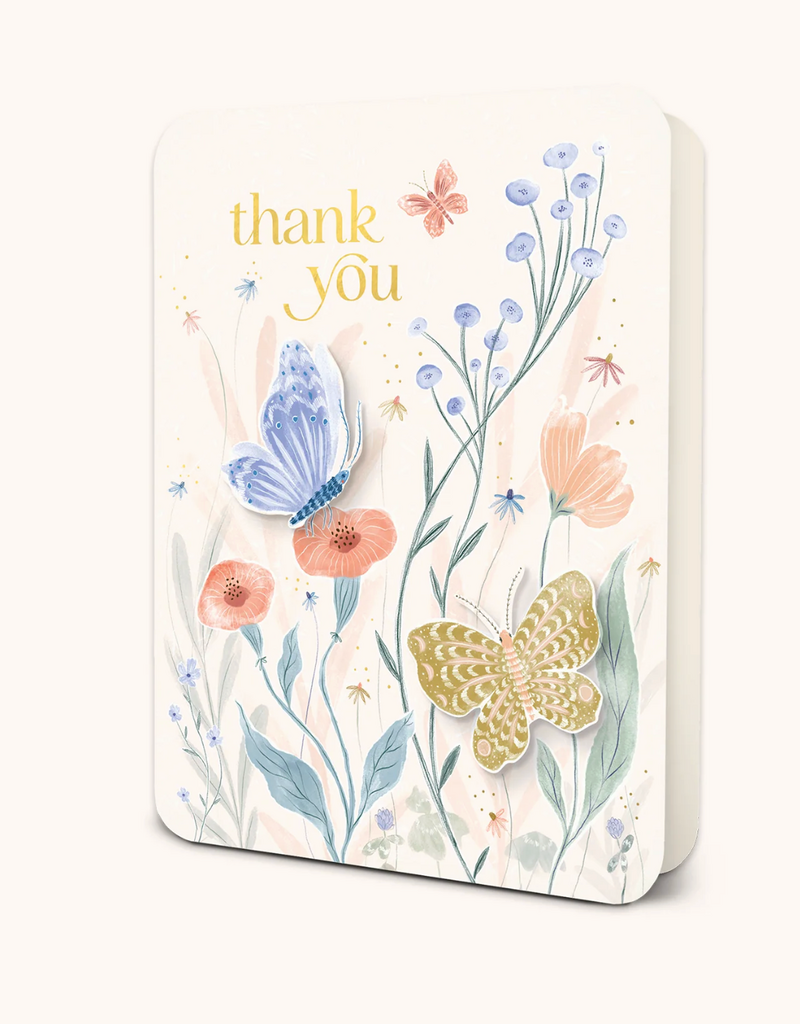 STUDIO OH! FLUTTERING BLOOMS THANK YOU CARD
