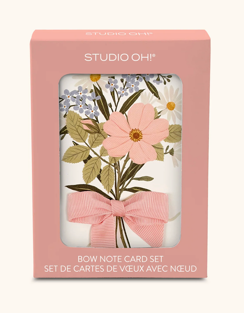 STUDIO OH! WILDFLOWER BOUQUET BOW CARD SET