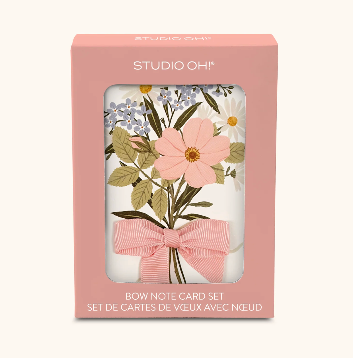 STUDIO OH! WILDFLOWER BOUQUET BOW CARD SET