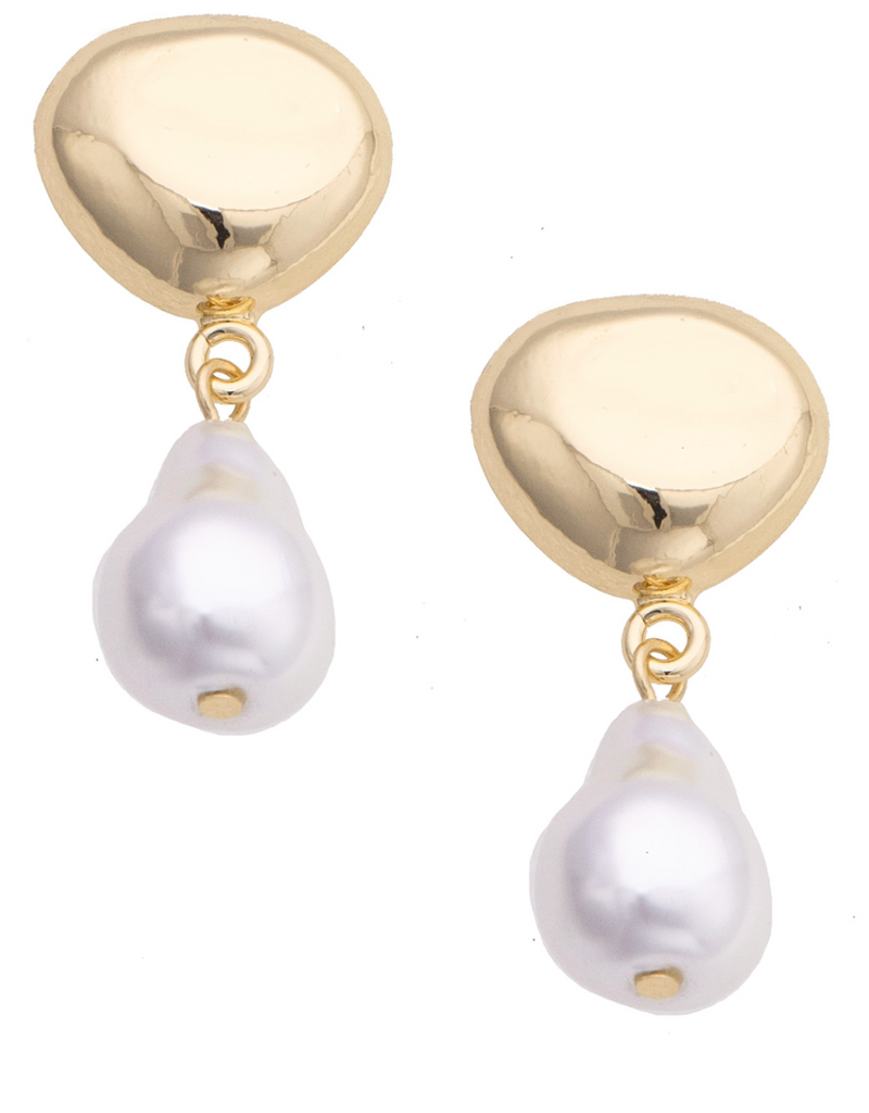 CANVAS ELLISON ORGANIC PEARL EARRINGS
