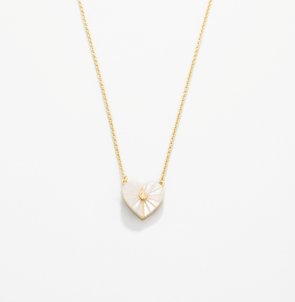 sea la vie radiant/mother of pearl heart gold