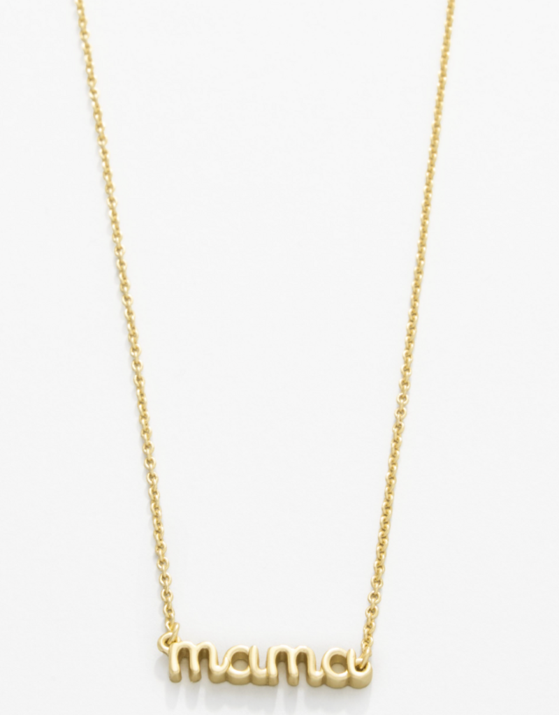 sea la vie thanks mama script necklace gold