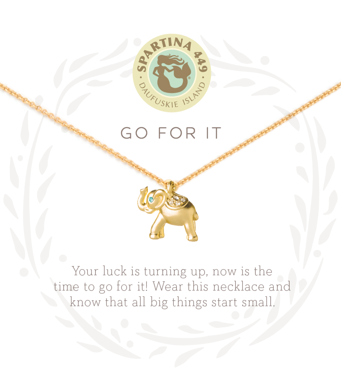 sea la vie necklace go for it/elephant