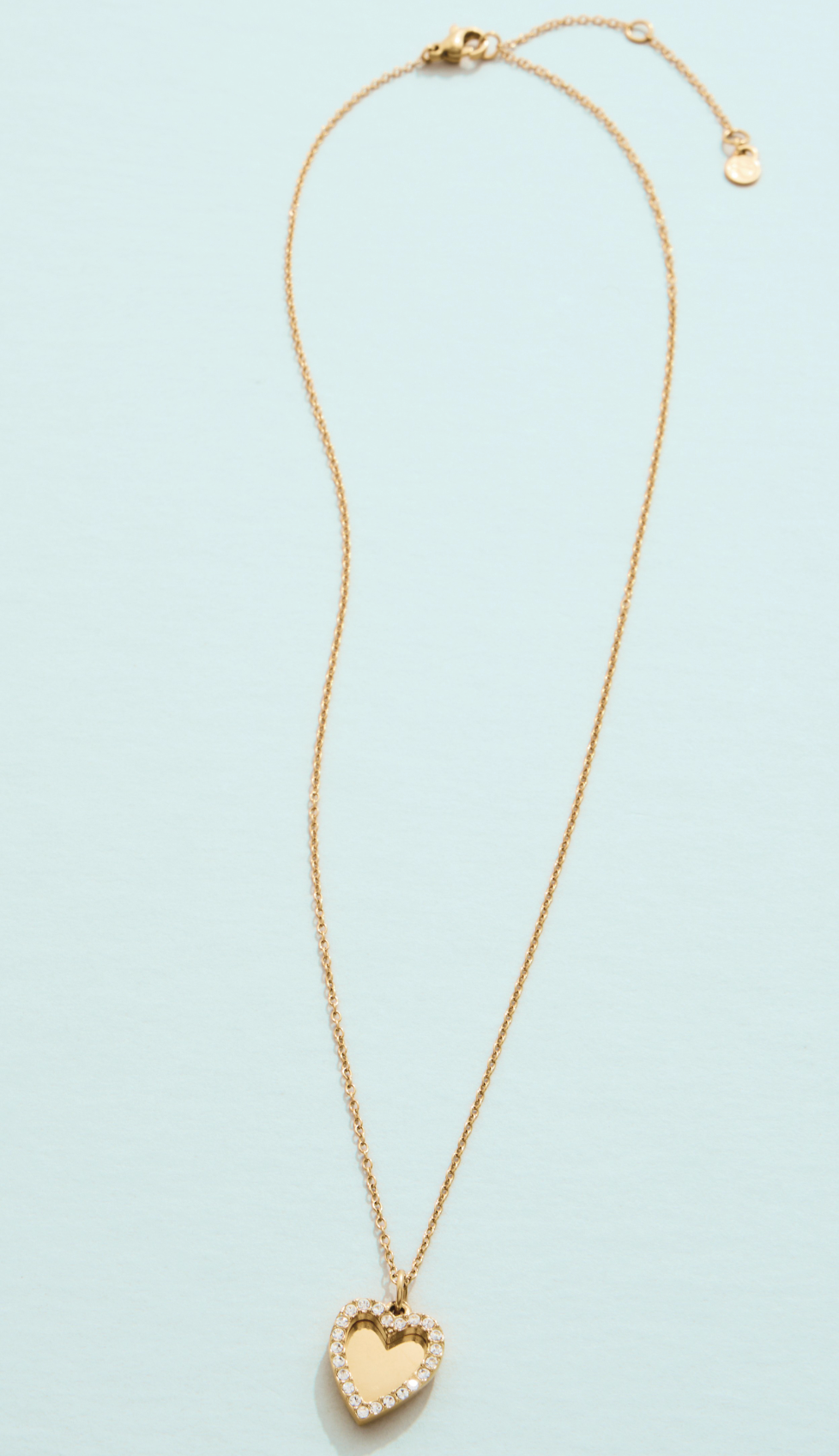 sweetheart necklace crystal