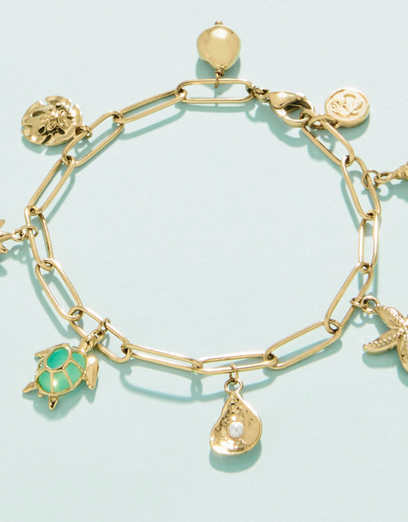 seashore charm bracelet