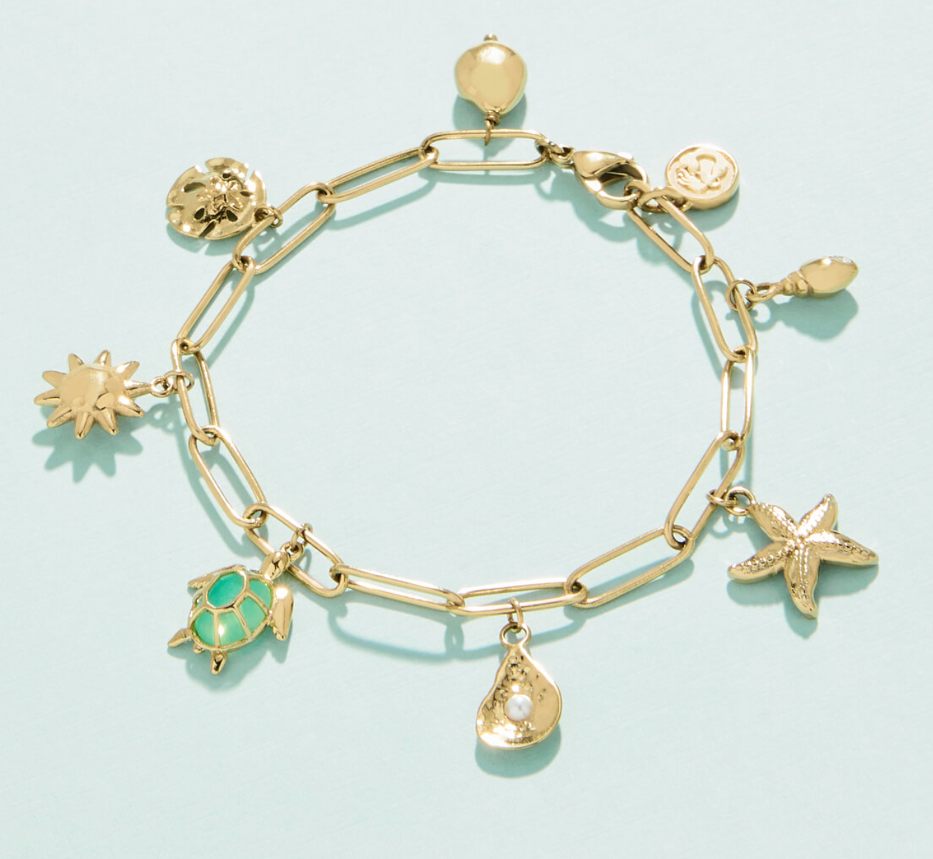 seashore charm bracelet