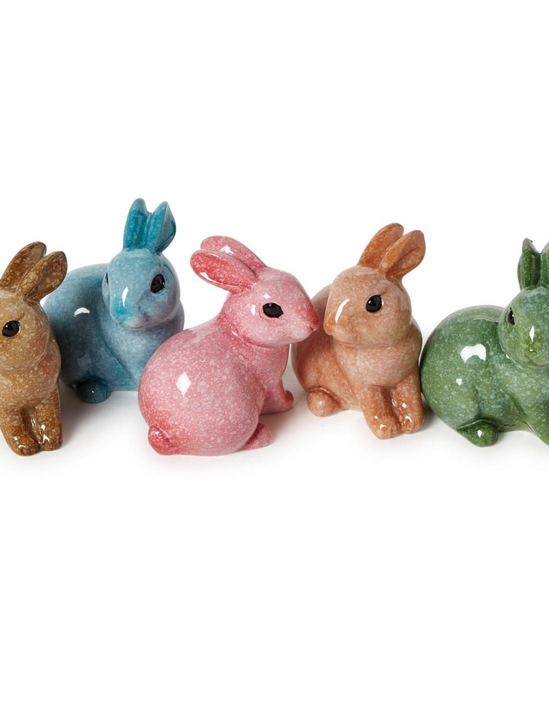 TWO'S COMPANY ASSORTED CERAMIC BUNNIES