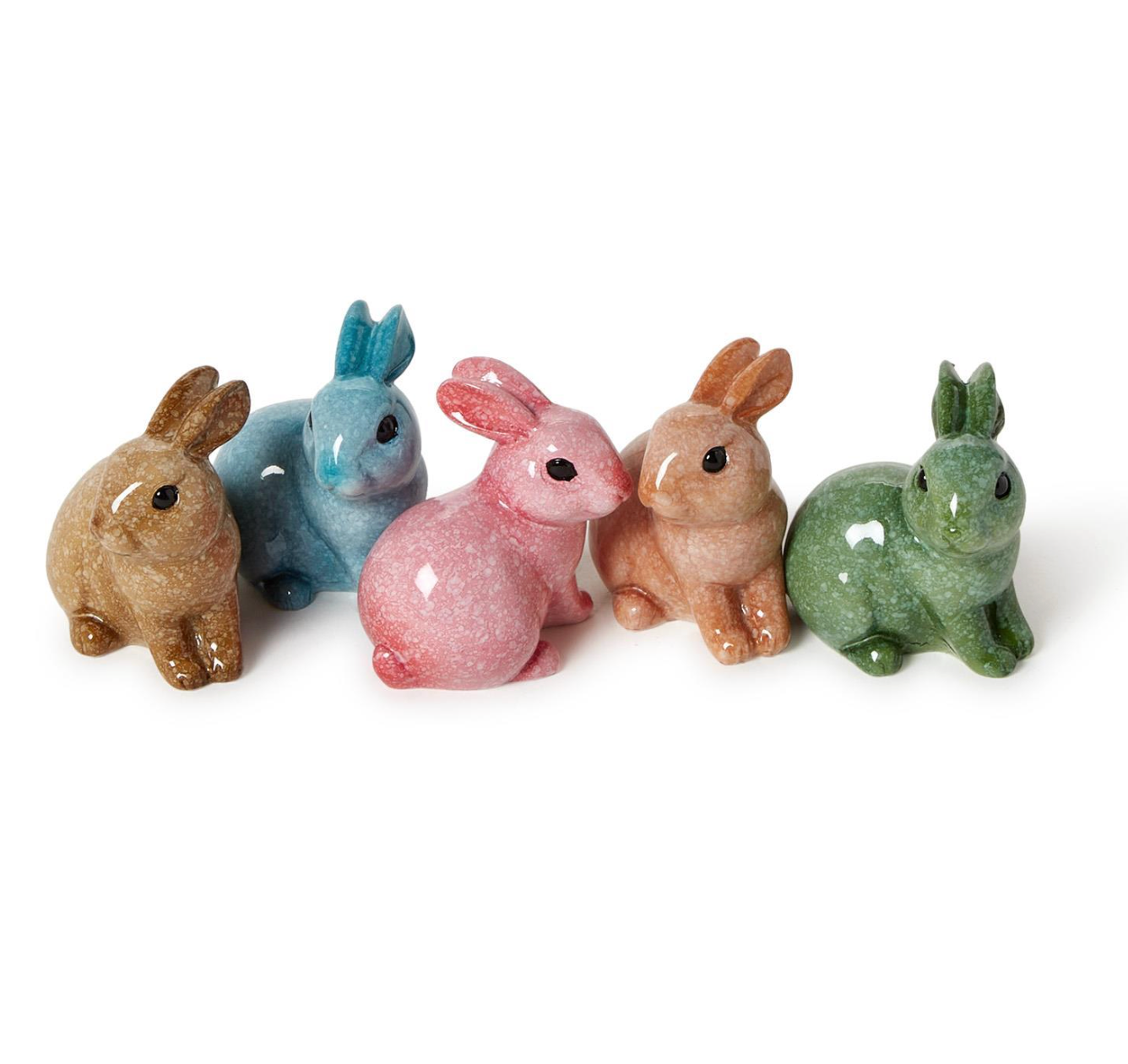 TWO'S COMPANY ASSORTED CERAMIC BUNNIES