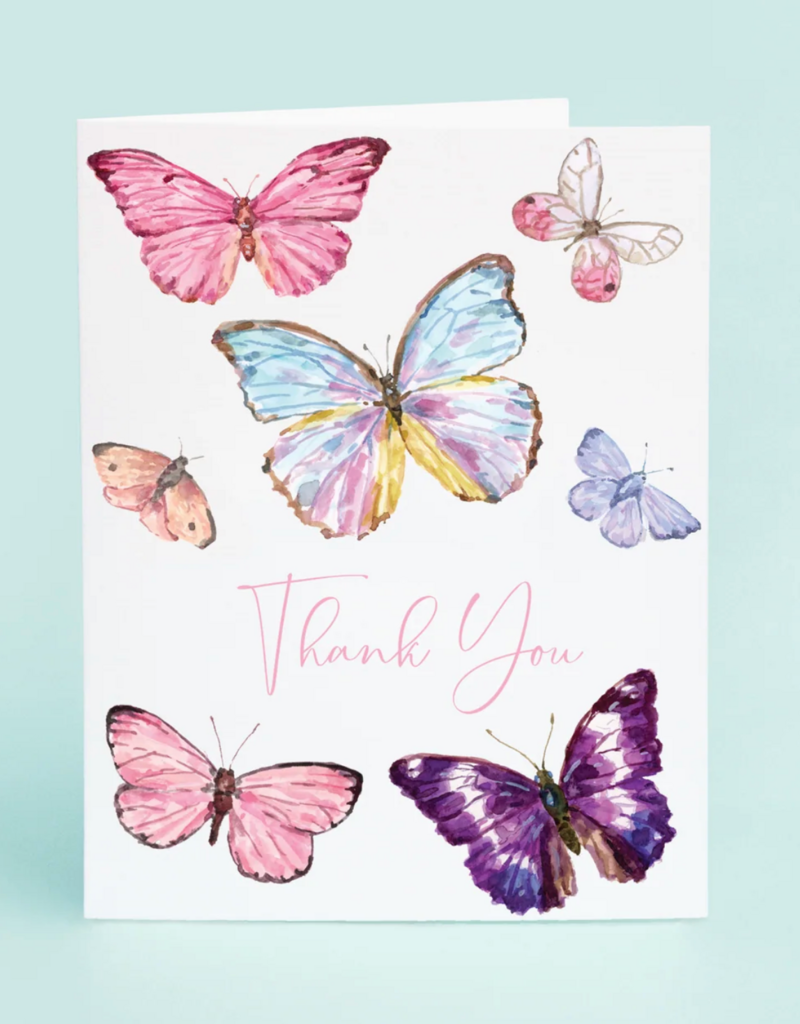 TAYLOR PALADINO BUTTERFLIES THANK YOU CARD