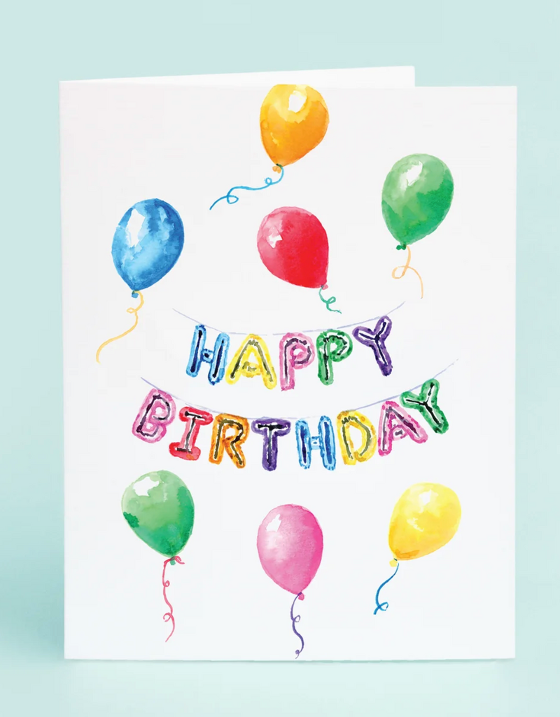 TAYLOR PALADINO HAPPY BIRTHDAY BALLOON BANNER CARD