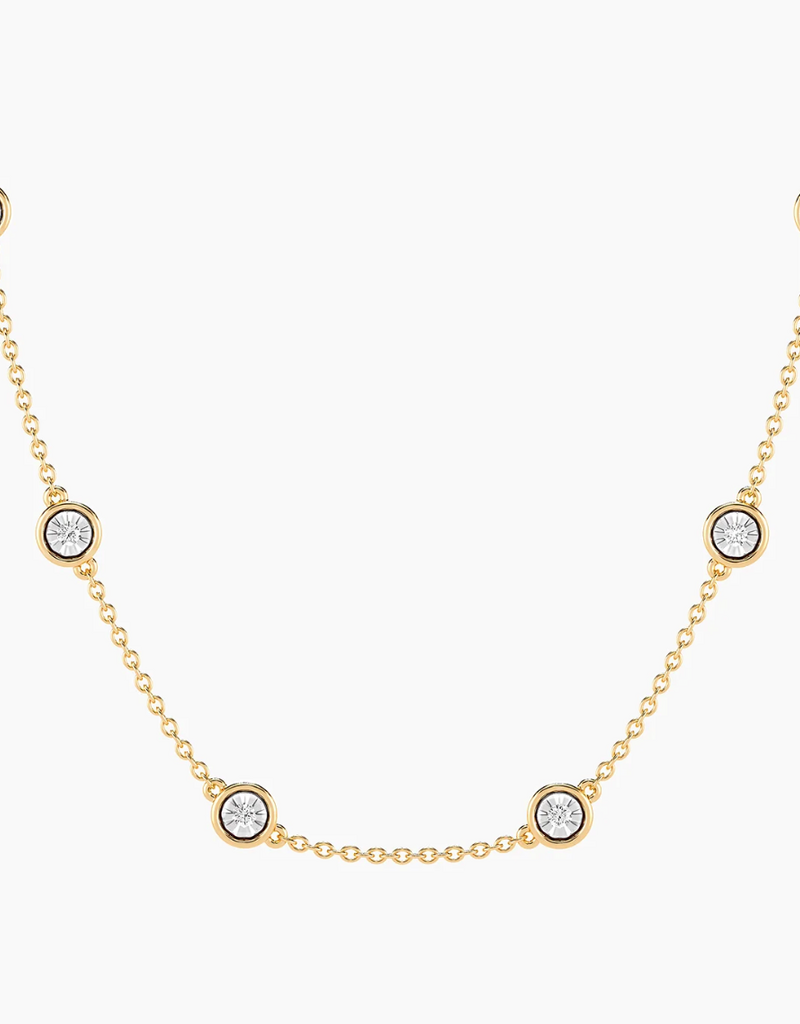 ELLA STEIN BY THE YARD CHAIN NECKLACE-LAB-GOLD