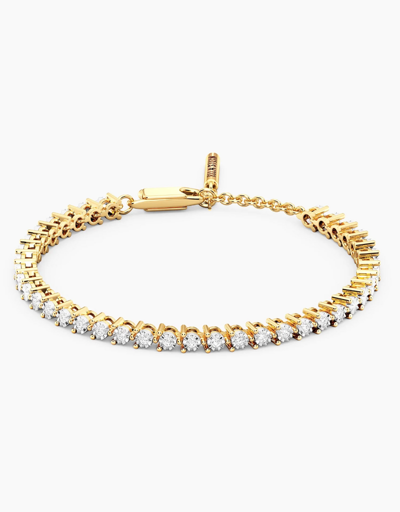 ELLA STEIN GOLD LAB .40 CT TENNIS BRACELET