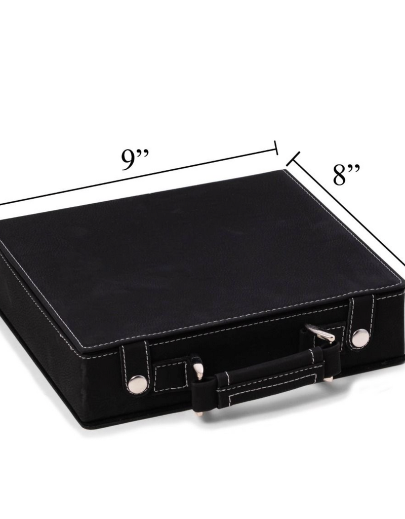 BEY-BERK INTERNATIONAL PARKER BLACK POKER SET