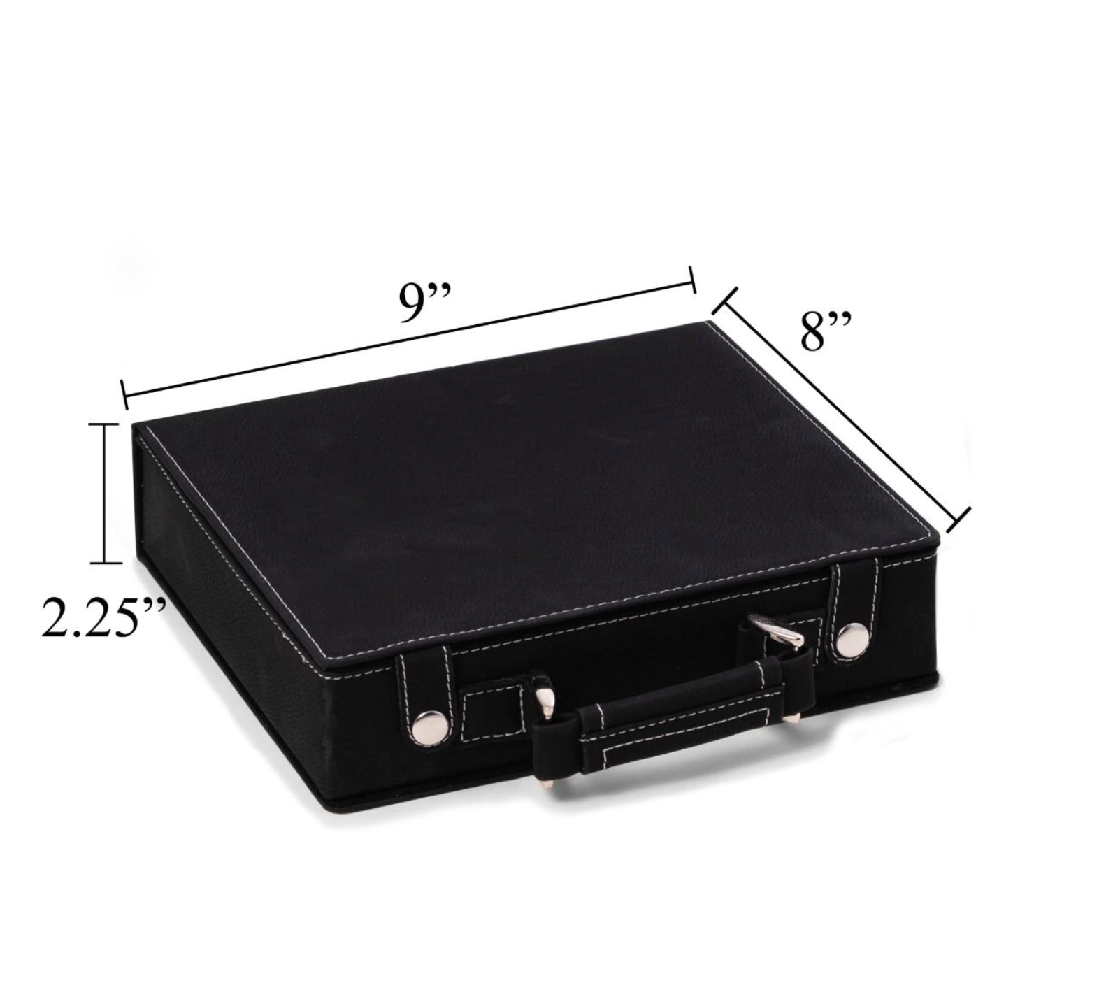 BEY-BERK INTERNATIONAL PARKER BLACK POKER SET