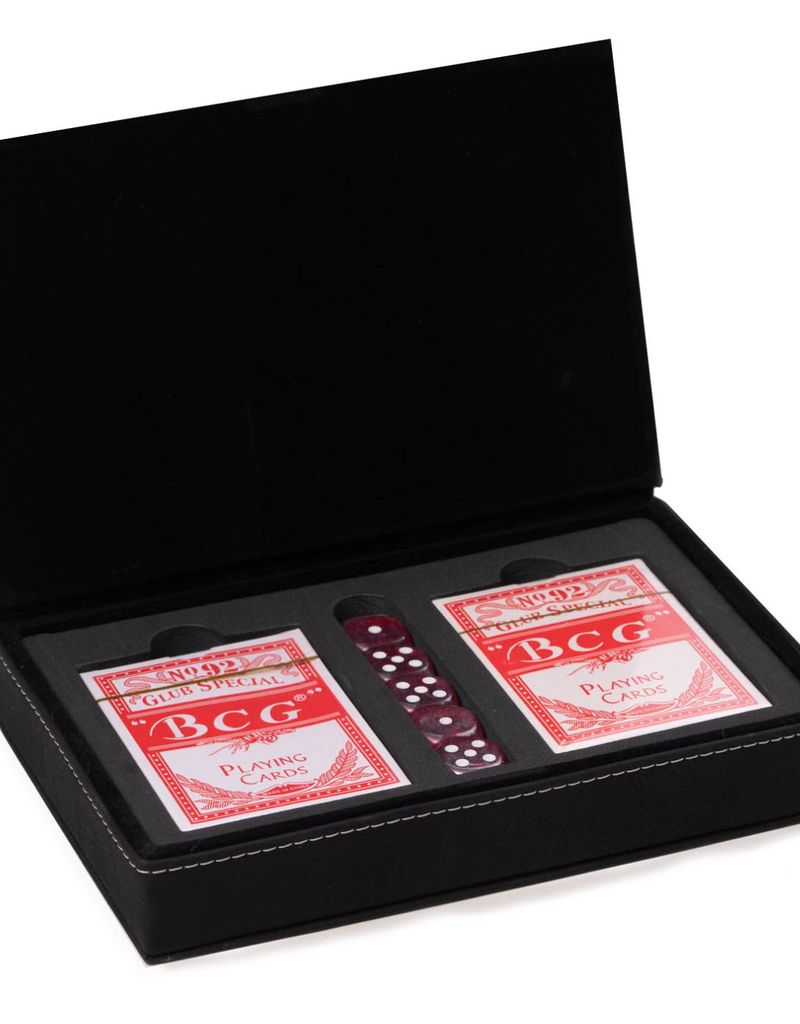 BEY-BERK INTERNATIONAL PLAYING CARD & DICE SET