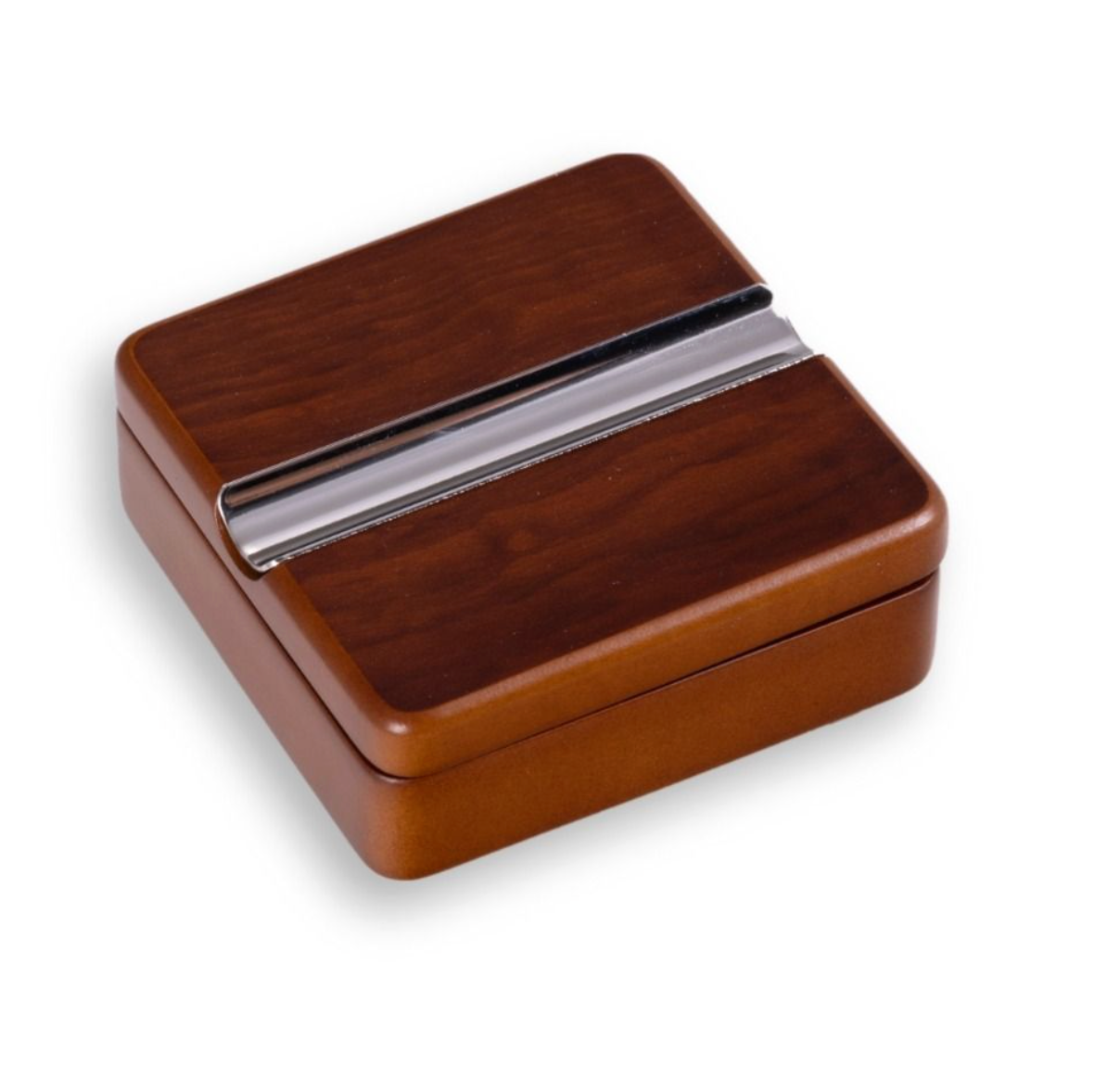 BEY-BERK INTERNATIONAL SWIVEL ROSEWOOD CIGAR TRAY
