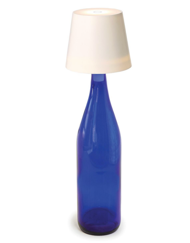 TWO'S COMPANY LED CORDLESS LAMPSHADE BOTTLE/VASE LAMP