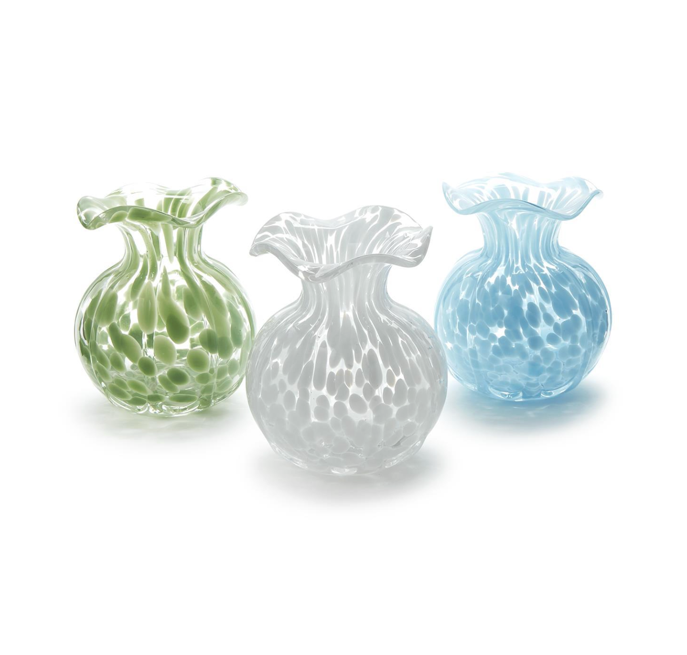 TWO'S COMPANY RUFFLED EDGE VASE