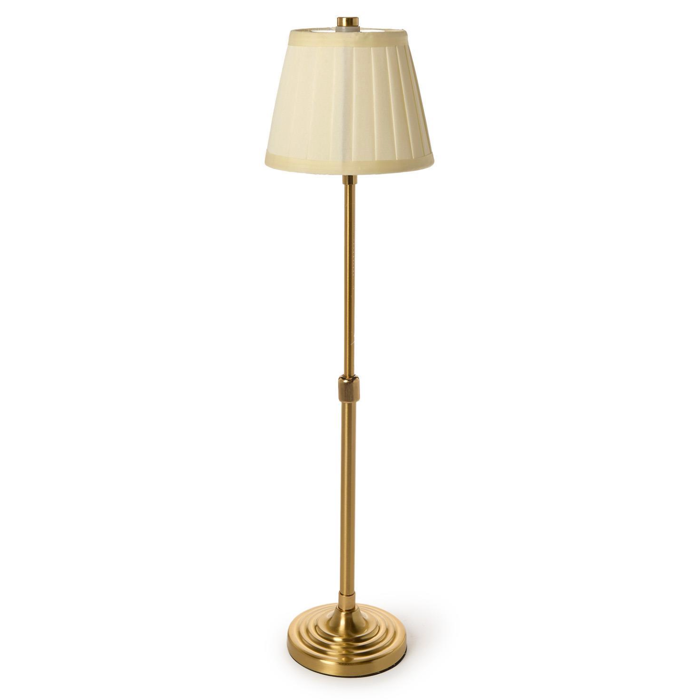 TWO'S COMPANY LED ADJUSTABLE CORDLESS GOLD TABLE LAMP