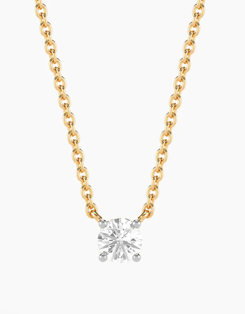ELLA STEIN GOLD LAB .25 CT ROUND DIAMOND NECKLACE