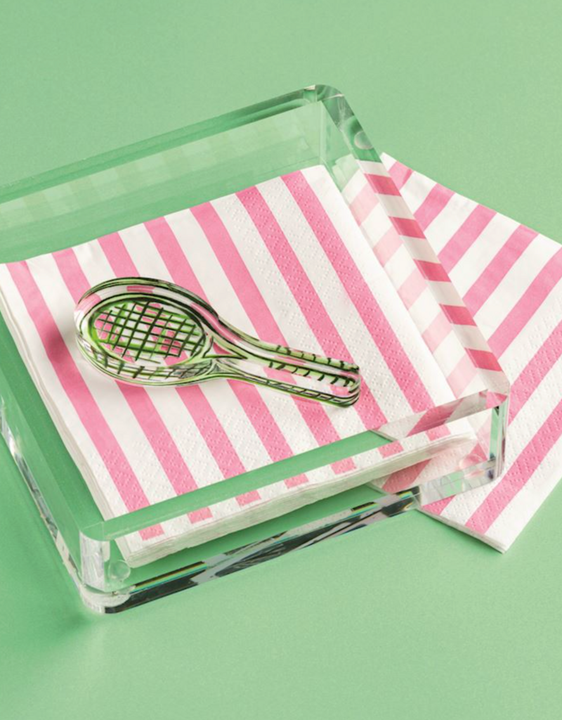 MUD PIE TENNIS ACRYLIC NAPKIN HOLDER
