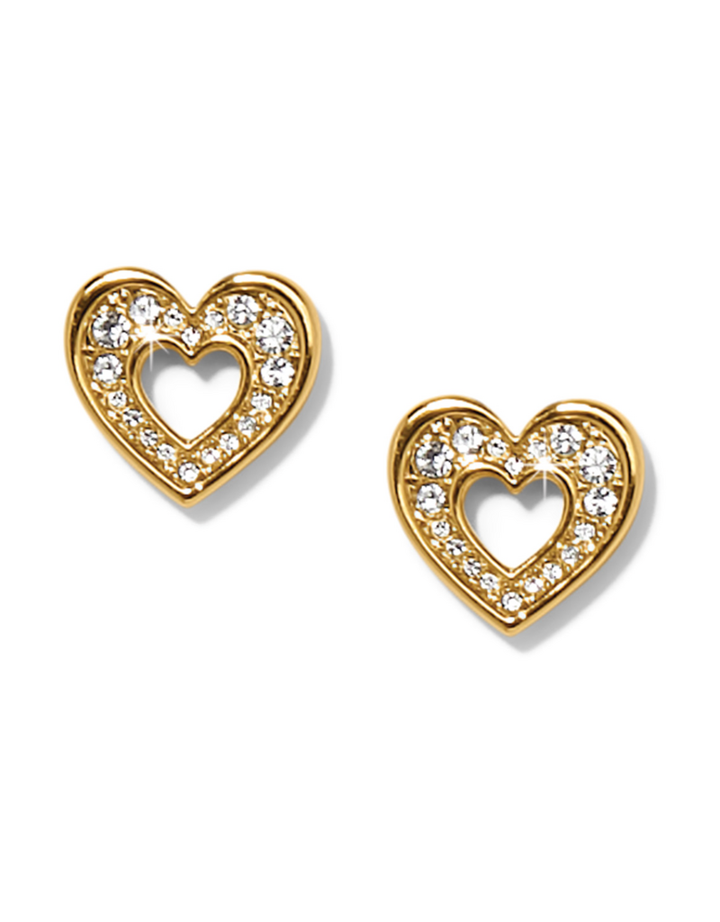 BRIGHTON ENCHANTING HEART POST EARRINGS