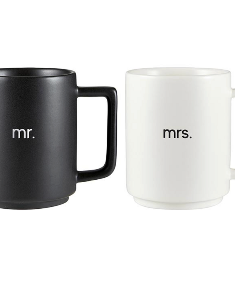 SANTA BARBARA STACKED ME AND MRS MUG SET