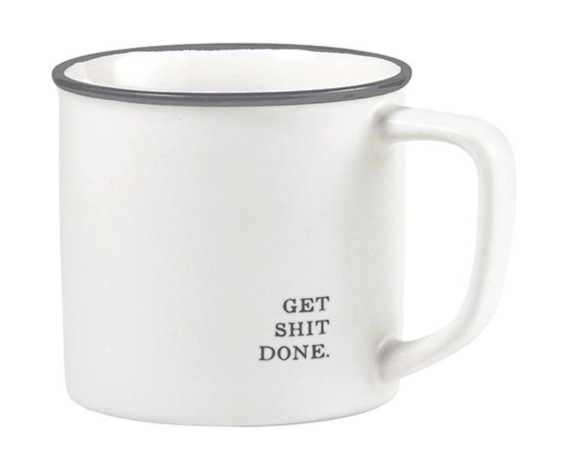 SANTA BARBARA face to face coffee mug-get shit done