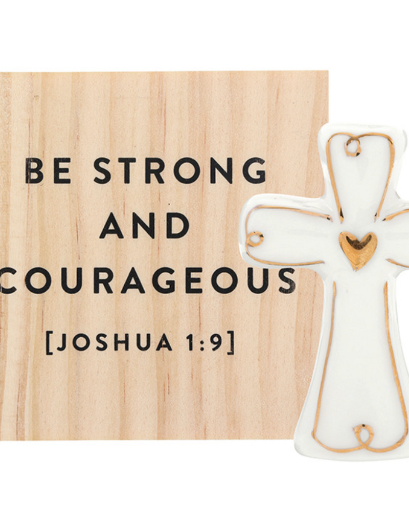 SANTA BARBARA ceramic keepsake-cross