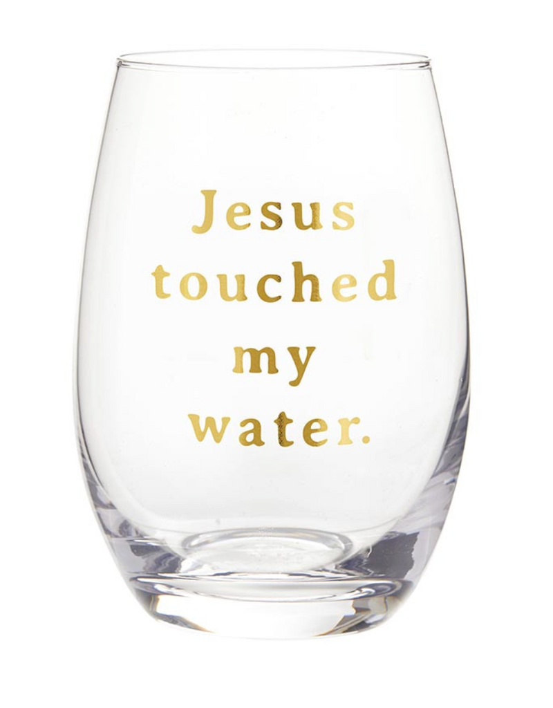 SANTA BARBARA stemless wine glass-Jesus water
